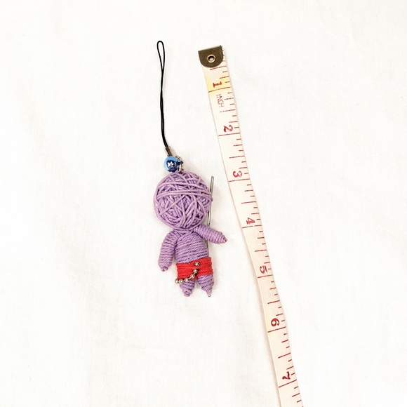 NEW Bad Boy 'Voodoo' Purple Red String Doll - Picture 3 of 6